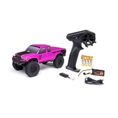 AXI-1219T3 - 1_24 SCX24 Base Camp 4x4 Rock Crawler Brushed RTR - Pink Axial AXI-1219T3 AXI-1219T3 - 1_24 SCX24 Base Camp 4x4 Rock Crawler Brushed RTR - Pink Axial AXI-1219T3