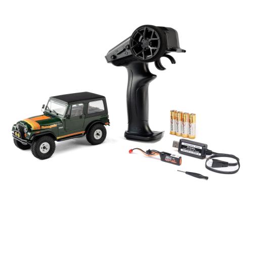 AXI-3273T2 - AXI SCX30 Jeep CJ-7 Renegade 4X4 RTR Rock Crawler mit Brushed 1:30. Gruen Axial AXI-3273T2 AXI-3273T2 - AXI SCX30 Jeep CJ-7 Renegade 4X4 RTR Rock Crawler mit Brushed 1:30. Gruen Axial AXI-3273T2