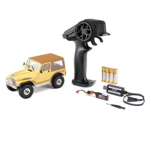AXI-3273T3 - Axial SCX30 Jeep CJ-7 Laredo 4X4 RTR Brushed Rock Crawler 1:30. Gelb AXI-3273T3 AXI-3273T3 - Axial SCX30 Jeep CJ-7 Laredo 4X4 RTR Brushed Rock Crawler 1:30. Gelb AXI-3273T3