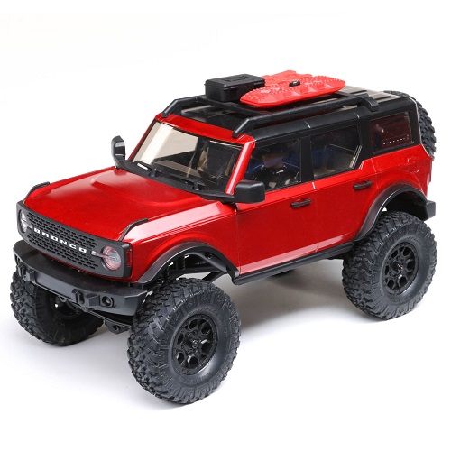 AXI00006T1 - 1_24 SCX24 2021 Ford Bronco 4WD Truck RTR. Red Axial AXI00006T1