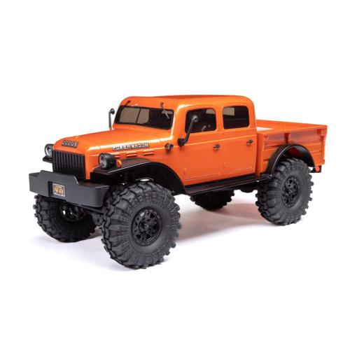 AXI00007T1 - 1_24 SCX24 Dodge Power Wagon 4WD Rock Crawler Brushed RTR. Orange Axial AXI00007T1