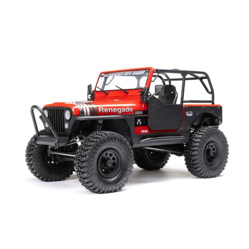 AXI03008T1 - 1_10 SCX10 III Jeep CJ-7 4WD Brushed RTR. Red Axial AXI03008T1