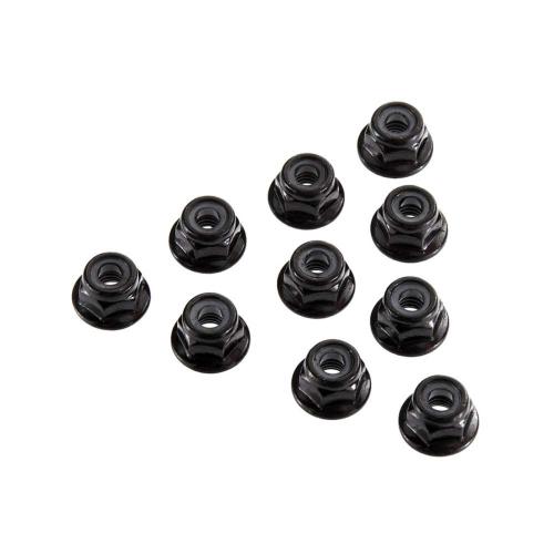 AXIC3150 - Serrated Nylon Lock Nut Black 4mm (10) Axial AXIC3150 AXIC3150 - Serrated Nylon Lock Nut Black 4mm (10) Axial AXIC3150