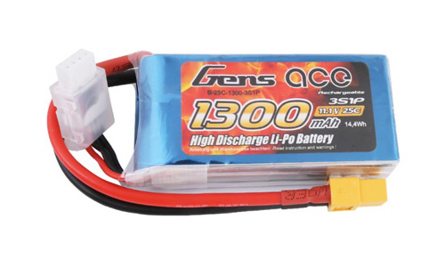 B-25C-1300-3S1P-XT60 - GENS ACE LIPO 1300mAh 25C 11.1V 3S1P XT60 B-25C-1300-3S1P-XT60 B-25C-1300-3S1P-XT60 - GENS ACE LIPO 1300mAh 25C 11.1V 3S1P XT60 B-25C-1300-3S1P-XT60