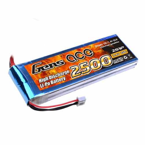 B-25C-2500-2S1P - LIPO 2500mAh 25C 7.4V_GENS ACE B-25C-2500-2S1P B-25C-2500-2S1P - LIPO 2500mAh 25C 7.4V_GENS ACE B-25C-2500-2S1P