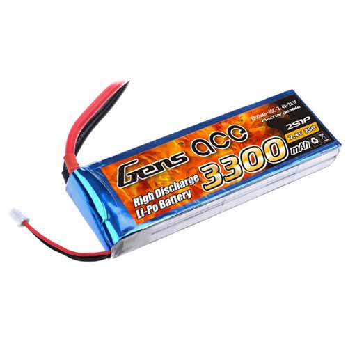 B-25C-3300-2S1P - LIPO 7542125 3300mAh 25C 7.4V_GENS ACE B-25C-3300-2S1P B-25C-3300-2S1P - LIPO 7542125 3300mAh 25C 7.4V_GENS ACE B-25C-3300-2S1P
