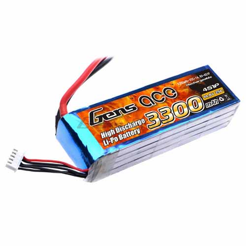 B-25C-3300-4S1P - LIPO 7542125 3300mAh 25C 14.8V_GENS ACE B-25C-3300-4S1P B-25C-3300-4S1P - LIPO 7542125 3300mAh 25C 14.8V_GENS ACE B-25C-3300-4S1P