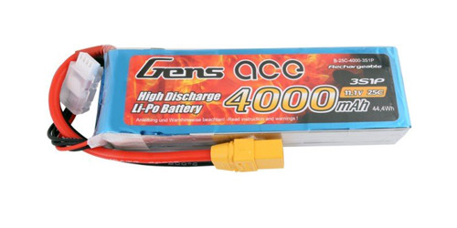 B-25C-4000-3S1P-XT90 - LIPO 4000mAh 25C 11.1V_GENS ACE (XT90) B-25C-4000-3S1P-XT90 B-25C-4000-3S1P-XT90 - LIPO 4000mAh 25C 11.1V_GENS ACE (XT90) B-25C-4000-3S1P-XT90