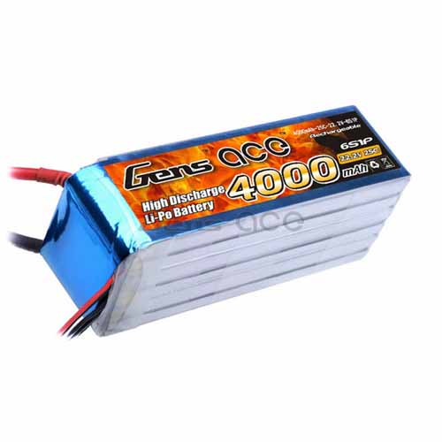 B-25C-4000-6S1P - LIPO 8542125 4000mAh 25C 22.2V_GENS ACE B-25C-4000-6S1P B-25C-4000-6S1P - LIPO 8542125 4000mAh 25C 22.2V_GENS ACE B-25C-4000-6S1P