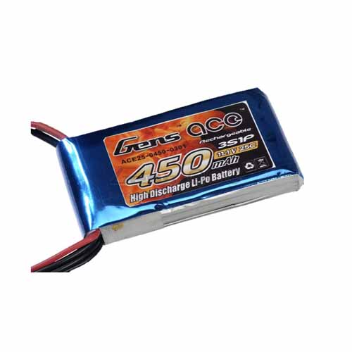 B-25C-450-3S1P - LIPO 483048 450mAh 25C 11.1V_GENS ACE B-25C-450-3S1P B-25C-450-3S1P - LIPO 483048 450mAh 25C 11.1V_GENS ACE B-25C-450-3S1P