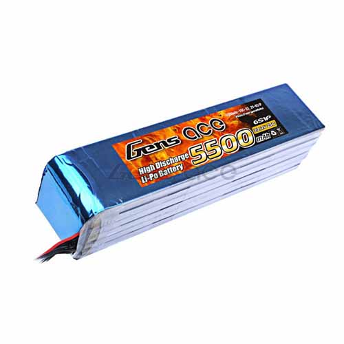 B-25C-5500-6S1P - LIPO 8045180 5500mAh 25C 22.2V_GENS ACE B-25C-5500-6S1P B-25C-5500-6S1P - LIPO 8045180 5500mAh 25C 22.2V_GENS ACE B-25C-5500-6S1P