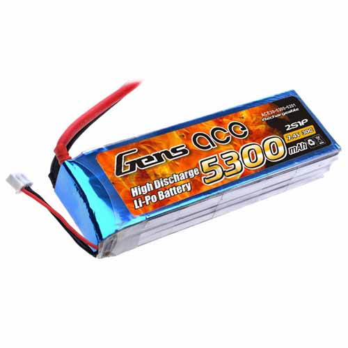 B-30C-5300-2S1P - LIPO 1042125 5300mAh 30C 7.4V_GENS ACE B-30C-5300-2S1P B-30C-5300-2S1P - LIPO 1042125 5300mAh 30C 7.4V_GENS ACE B-30C-5300-2S1P
