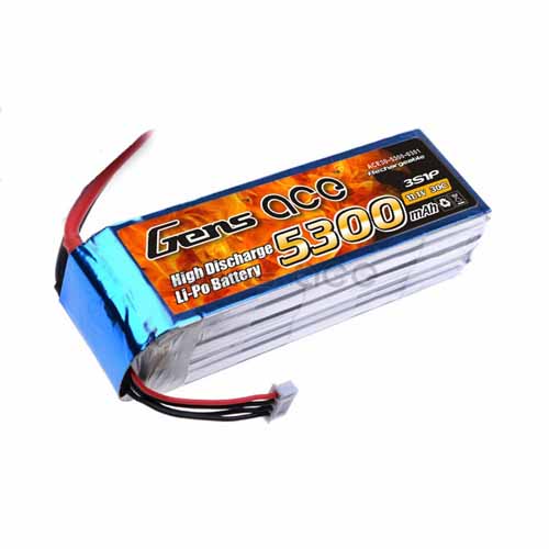 B-30C-5300-3S1P - LIPO 1042125 5300mAh 30C 11.1V_GENS ACE B-30C-5300-3S1P B-30C-5300-3S1P - LIPO 1042125 5300mAh 30C 11.1V_GENS ACE B-30C-5300-3S1P
