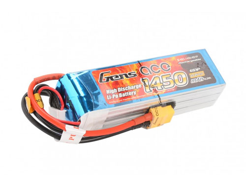 B-45C-1450-6S1P - LIPO 1450mAh 45C 22.2V_GENS ACE B-45C-1450-6S1P