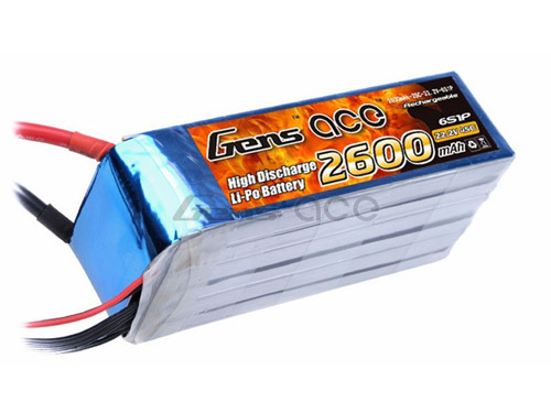 B-45C-2600-6S1P - LIPO 2600mAh 45C 22.2V_GENS ACE B-45C-2600-6S1P B-45C-2600-6S1P - LIPO 2600mAh 45C 22.2V_GENS ACE B-45C-2600-6S1P