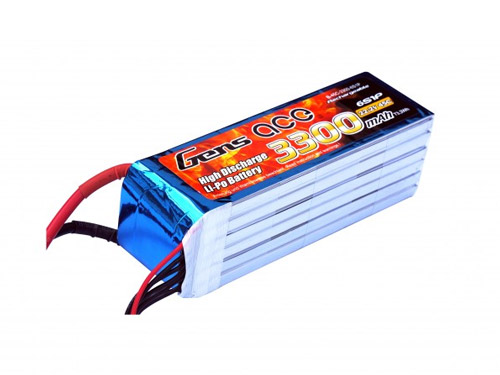 B-45C-3300-6S1P - LIPO 3300mAh 45C 22.2V_GENS ACE B-45C-3300-6S1P