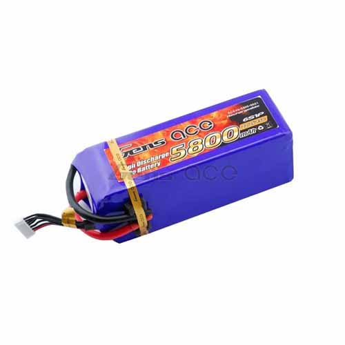 B-45C-5800-6S1P - LIPO 5800mAh 45C 22.2V_GENS ACE B-45C-5800-6S1P