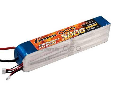 B-60_120C-5000-12S1P - LIPO 5000mAh 60_120C 44.4V _GENS ACE B-60_120C-5000-12S1P