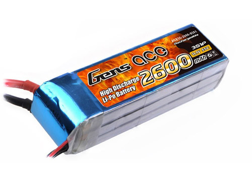 B-60C-2600-3S1P - LIPO 2600mAh 60C 11.1V_GENS ACE B-60C-2600-3S1P B-60C-2600-3S1P - LIPO 2600mAh 60C 11.1V_GENS ACE B-60C-2600-3S1P