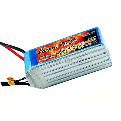 B-60C-2600-6S1P - LIPO 2600mAh 60C 22.2V_GENS ACE B-60C-2600-6S1P B-60C-2600-6S1P - LIPO 2600mAh 60C 22.2V_GENS ACE B-60C-2600-6S1P