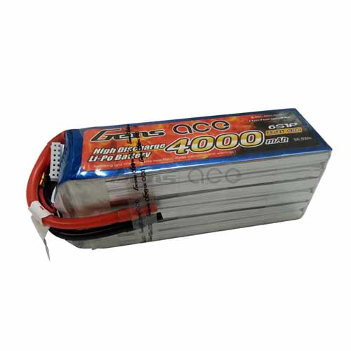 B-60C-4000-6S1P - LIPO 4000mAh 60C 22.2V_GENS ACE B-60C-4000-6S1P