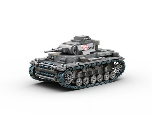BA0141 - BuildArmy WW2 Deutscher Panzer III Ausf.J (741 Teile) BA0141 BA0141 - BuildArmy WW2 Deutscher Panzer III Ausf.J (741 Teile) BA0141