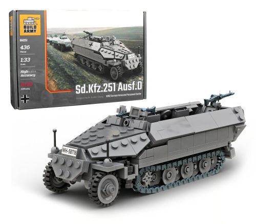 BA0251 - BuildArmy WW2 Sd.Kfz.251 Ausf.D V2 (436 Teile) BA0251 BA0251 - BuildArmy WW2 Sd.Kfz.251 Ausf.D V2 (436 Teile) BA0251