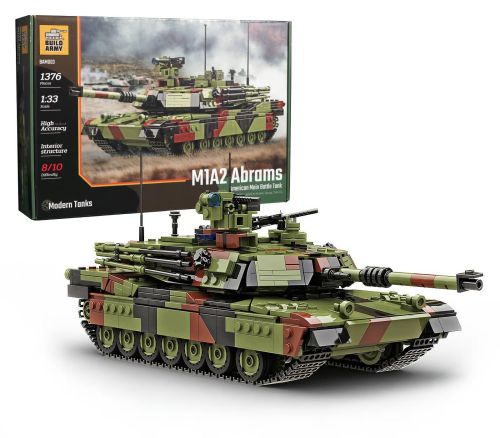 BAM003 - BuildArmyAbrams M1A2 Kampfpanzer (1376 Teile) BAM003 BAM003 - BuildArmyAbrams M1A2 Kampfpanzer (1376 Teile) BAM003