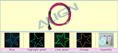 BG78002-3T - Cold Light String (1M) LIME GREEN Align BG78002-3T