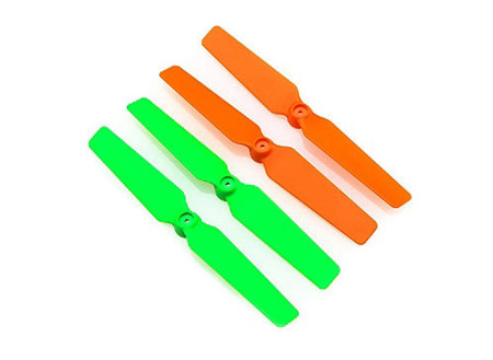 BLH7715 - 3D-Propeller (4er Set) orange_gruen - 200 QX Blade BLH7715