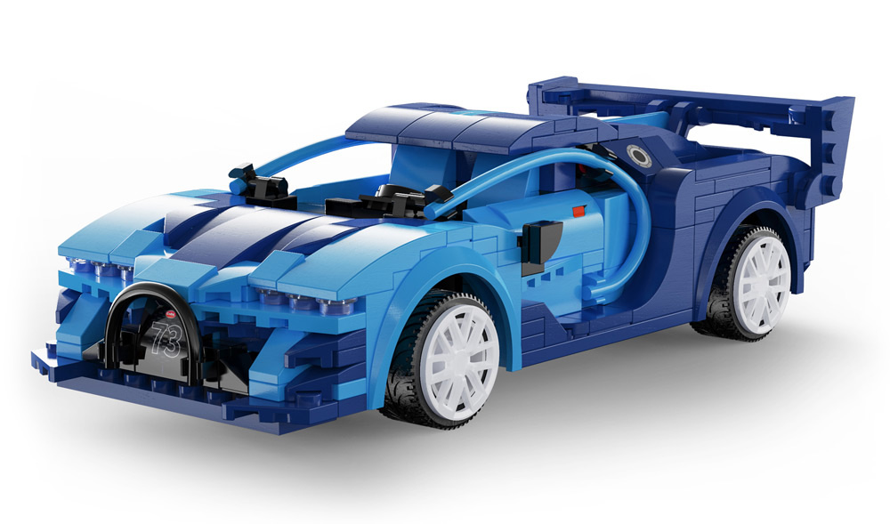 C51073W - Blue Race Car (325 Teile) CaDA C51073W
