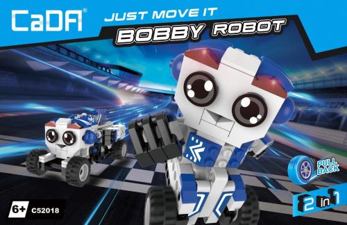 C52018W - CaDA Bobby Roboter 2in1 Pull Back (195 Teile) C52018W C52018W - CaDA Bobby Roboter 2in1 Pull Back (195 Teile) C52018W