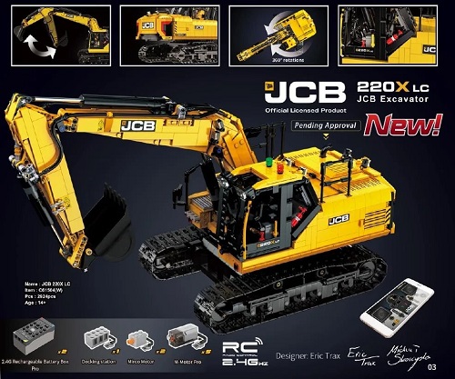 C61504W - JCB 220X LC Excavator (2924 Teile) CaDA C61504W
