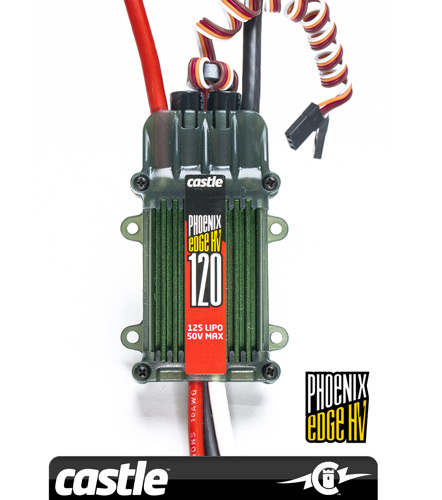 CC-010-0104-00 - Phoenix EDGE HV 120 Brushless Speed Controller CastleCreations CC-010-0104-00 CC-010-0104-00 - Phoenix EDGE HV 120 Brushless Speed Controller CastleCreations CC-010-0104-00