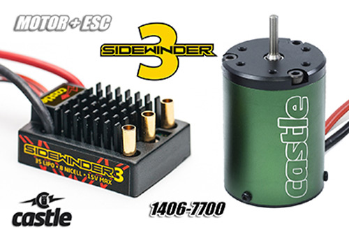 CC-010-0115-04 - SV3 SIDEWINDER Combo Wassergeschuetzt 1406-7700 BL CastleCreations CC-010-0115-04 CC-010-0115-04 - SV3 SIDEWINDER Combo Wassergeschuetzt 1406-7700 BL CastleCreations CC-010-0115-04