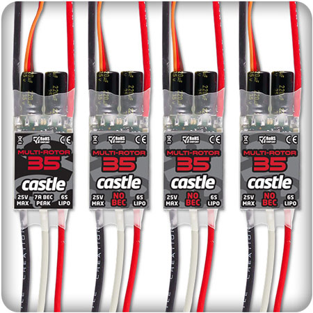 CC-010-0125-00 - QuadPack 35 35AMP Multi-Rotor (4St) CastleCreations CC-010-0125-00