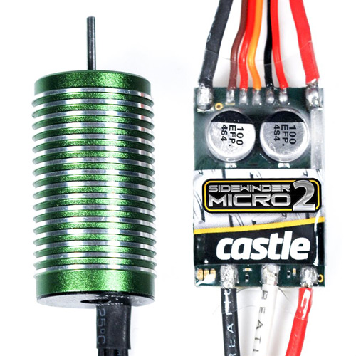 CC-010-0150-02 - Sidewinder Micro 2 Sport 1:18 Combo inkl. 0808-5300KV Motor CastleCreations CC-010-0150-02