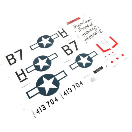 EFL-1740 - Decal Sheet: P-51 1.0m E-flite EFL-1740 EFL-1740 - Decal Sheet: P-51 1.0m E-flite EFL-1740
