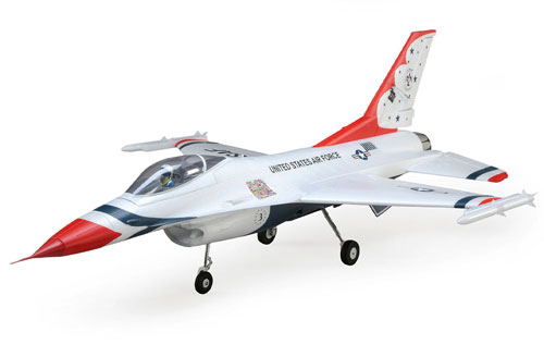 EFL178500 - F-16 Thunderbirds 70mm EDF Jet BNF Basic with AS3X and SAFE Select E-flite EFL178500