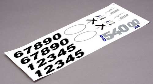 EFL625011 - Dekorbogen - Edge 540 QQ E-flite EFL625011 EFL625011 - Dekorbogen - Edge 540 QQ E-flite EFL625011