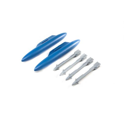 EFL9782 - Dummy Ordnance Set: F-15 Eagle 64mm EDF E-flite EFL9782 EFL9782 - Dummy Ordnance Set: F-15 Eagle 64mm EDF E-flite EFL9782