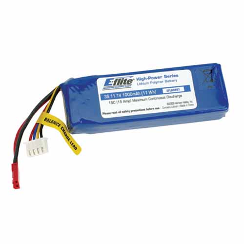 EFLB0998 - E-flite 11.1V 3S1P 1000mAh 20C EFLB0998 EFLB0998 - E-flite 11.1V 3S1P 1000mAh 20C EFLB0998