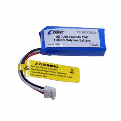 EFLB2002S25 - E-flite 7.4V 2S1P 200mAh 25C EFLB2002S25 EFLB2002S25 - E-flite 7.4V 2S1P 200mAh 25C EFLB2002S25