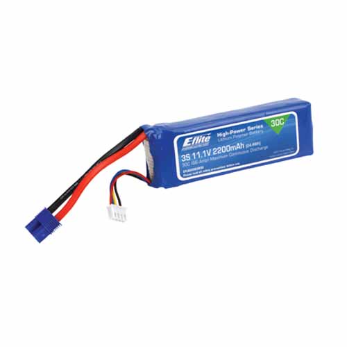 EFLB22003S30 - E-flite 11.1V 3S1P 2200mAh 30C EFLB22003S30