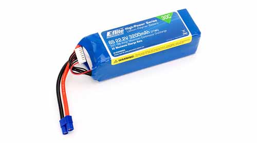 EFLB32006S30 - E-flite 22.2V 6S1P 3200mAh 30C EFLB32006S30