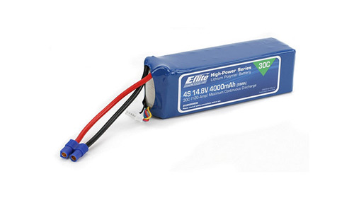 EFLB40004S30 - E-flite 14.8V 4S1P 4000mAh 30C EFLB40004S30