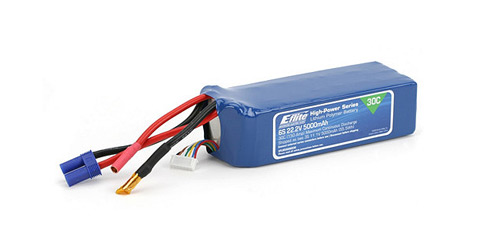 EFLB50006S30 - 5000mAh 6S1P 22.2V 30C LiPo EC5 E-flite EFLB50006S30