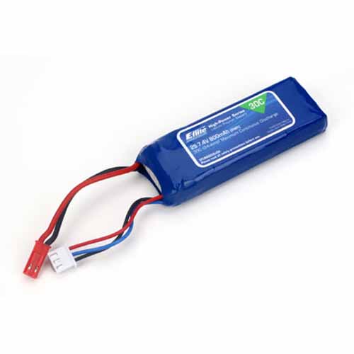 EFLB8002SJ30 - E-flite 7.4V 2S1P 800mAh 30C EFLB8002SJ30