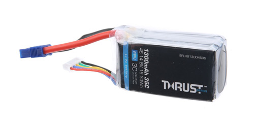 EFLRB13004S35 - Thrust 14.8V 1300mAh 35C 4S LiPo EC3 E-flite EFLRB13004S35 EFLRB13004S35 - Thrust 14.8V 1300mAh 35C 4S LiPo EC3 E-flite EFLRB13004S35