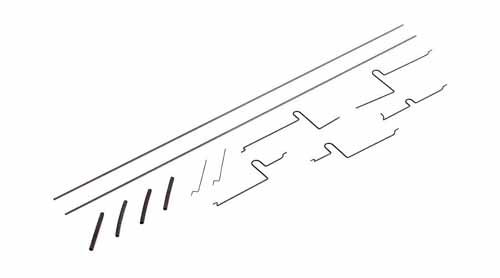 EFLU1126 - Gestaenge Set - UMX Carbon Cub E-flite EFLU1126